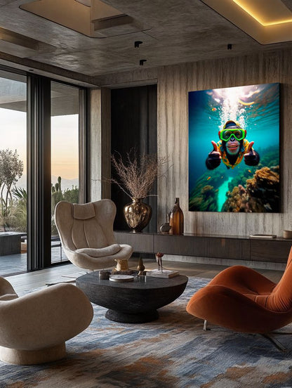 Art Print Kraurart AI - Deep Dive Darwin