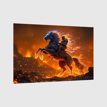 Art Print Aquila Vision AI - Infernal Rider
