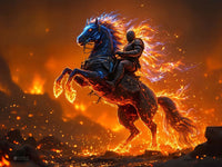 Art Print Aquila Vision AI - Infernal Rider