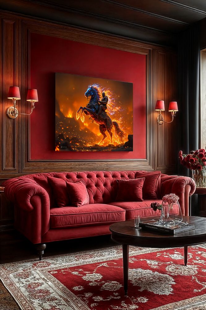 Art Print Aquila Vision AI - Infernal Rider