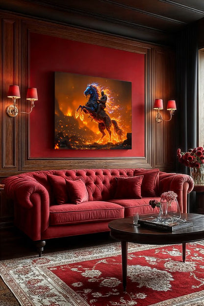 Art Print Aquila Vision AI - Infernal Rider