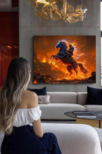 Art Print Aquila Vision AI - Infernal Rider