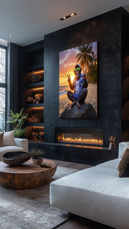 Art Print Kraurart AI - Chillin' with Nature