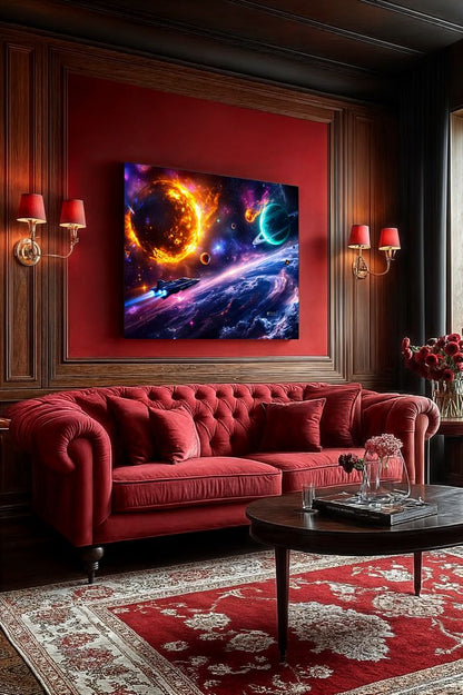 Art Print Aquila Vision AI - Cosmic Convergence