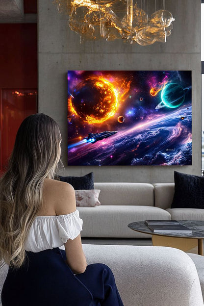 Art Print Aquila Vision AI - Cosmic Convergence