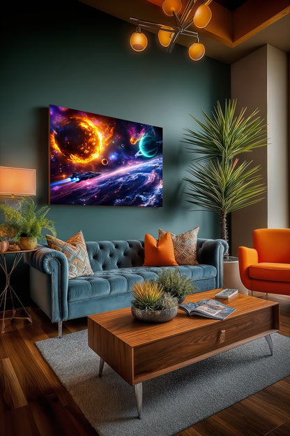 Art Print Aquila Vision AI - Cosmic Convergence