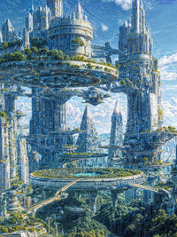 Art Print Existence Games - Lands of Future