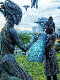 Art Print Existence Games - The Universality of Art