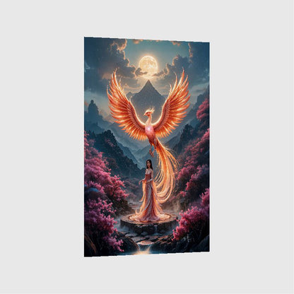 Art Print BeastiVerse AI - Feathers of Eternity