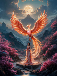 Art Print BeastiVerse AI - Feathers of Eternity