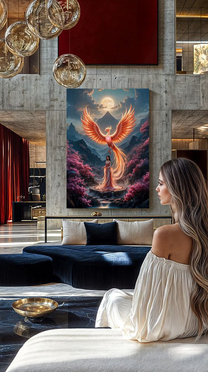 Art Print BeastiVerse AI - Feathers of Eternity