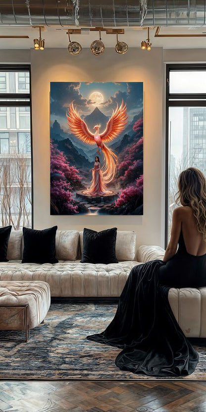 Art Print BeastiVerse AI - Feathers of Eternity