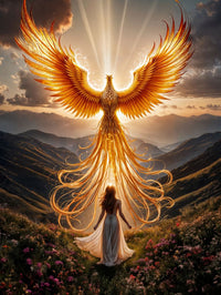 Art Print BeastiVerse AI - Rise of the Phoenix