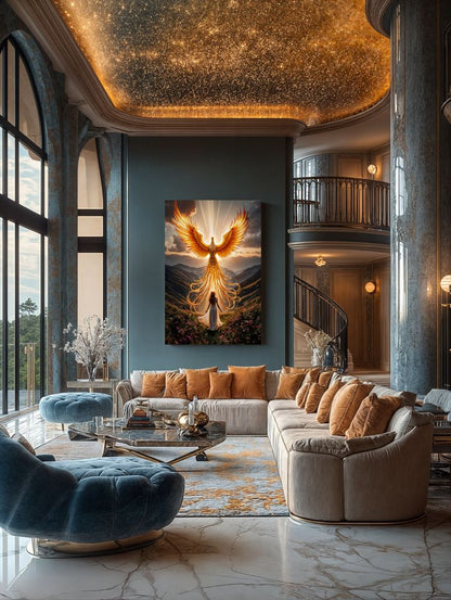 Art Print BeastiVerse AI - Rise of the Phoenix
