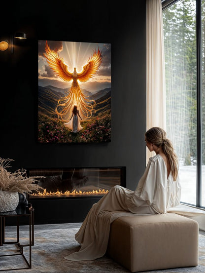 Art Print BeastiVerse AI - Rise of the Phoenix