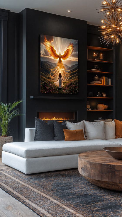 Art Print BeastiVerse AI - Rise of the Phoenix