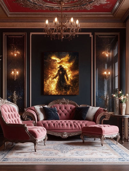 Art Print BeastiVerse AI - The Phoenix Prophecy