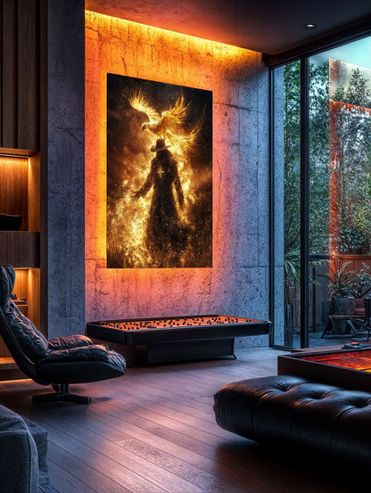 Art Print BeastiVerse AI - The Phoenix Prophecy