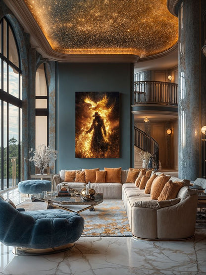 Art Print BeastiVerse AI - The Phoenix Prophecy