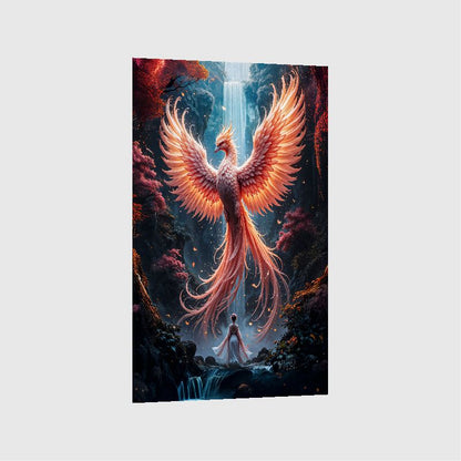 Art Print BeastiVerse AI - Phoenix Serenade