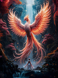 Art Print BeastiVerse AI - Phoenix Serenade