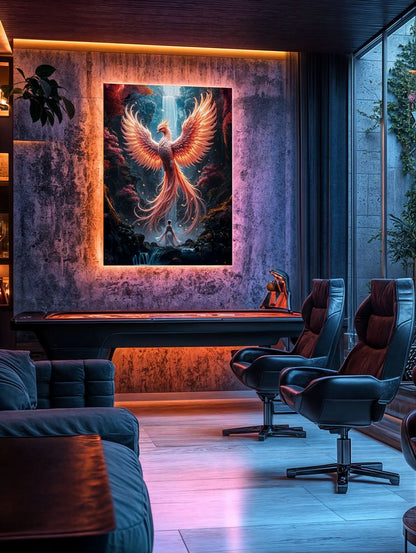 Art Print BeastiVerse AI - Phoenix Serenade