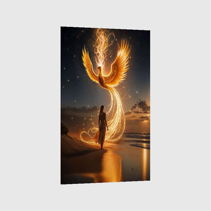 Art Print BeastiVerse AI - Phoenix Ascension