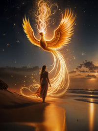 Art Print BeastiVerse AI - Phoenix Ascension