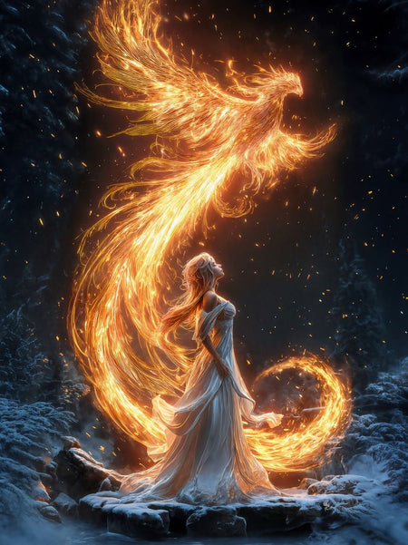 Art Print BeastiVerse AI - Phoenix Nexus