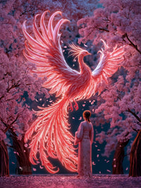 Art Print BeastiVerse AI - Flight of the Phoenix
