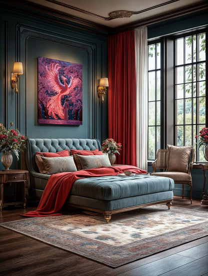 Art Print BeastiVerse AI - Flight of the Phoenix