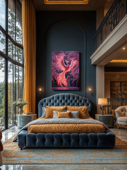 Art Print BeastiVerse AI - Flight of the Phoenix