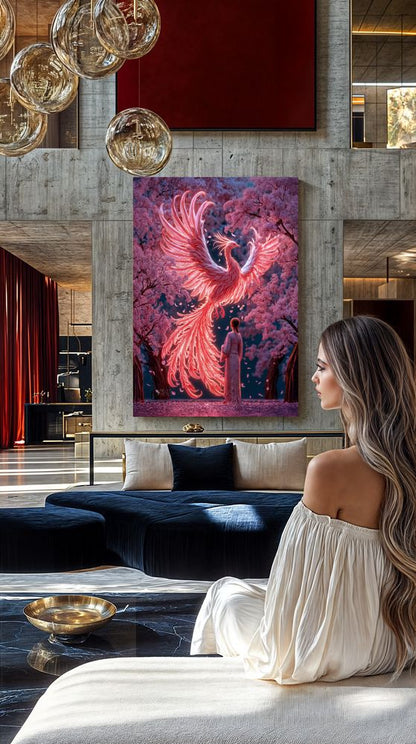 Art Print BeastiVerse AI - Flight of the Phoenix