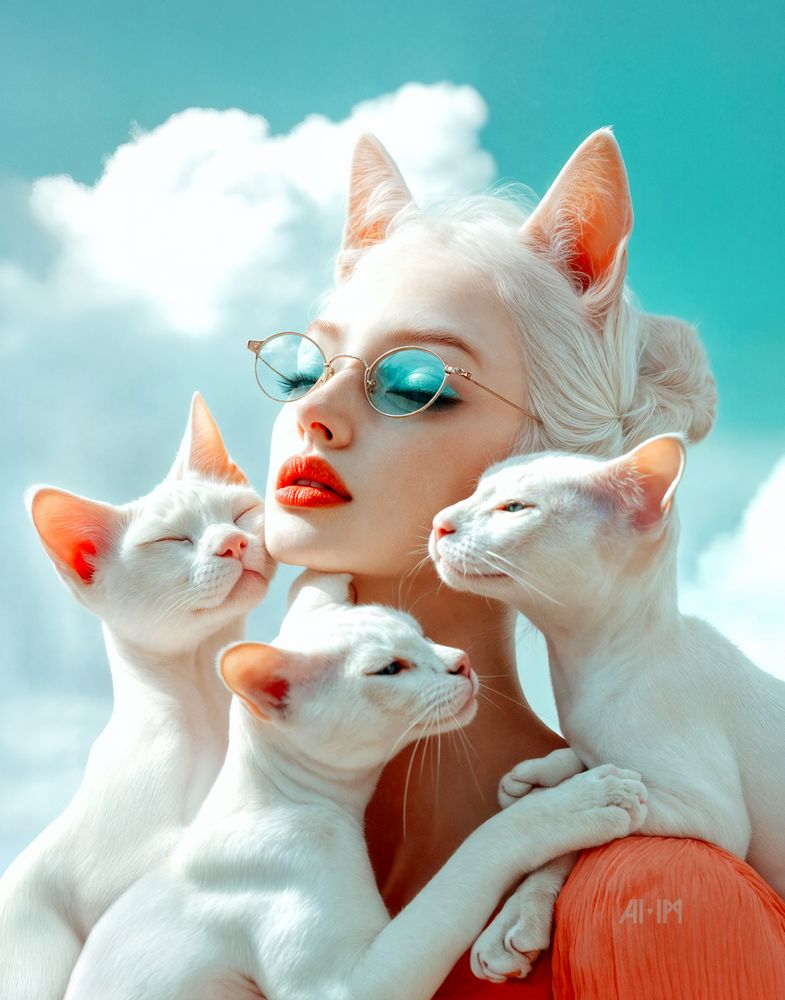 Art Print Irina Malina - Purrfect Harmony