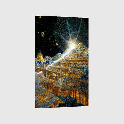 Art Print Existence Games - Cyber Heaven