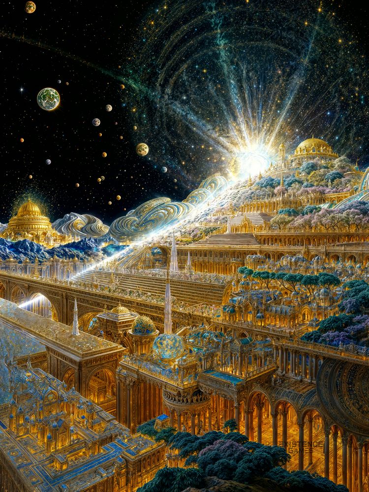 Art Print Existence Games - Cyber Heaven