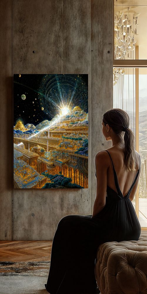 Art Print Existence Games - Cyber Heaven