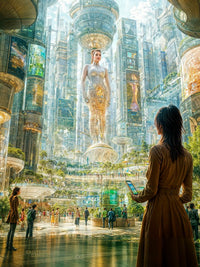 Art Print Existence Games - Glass Future