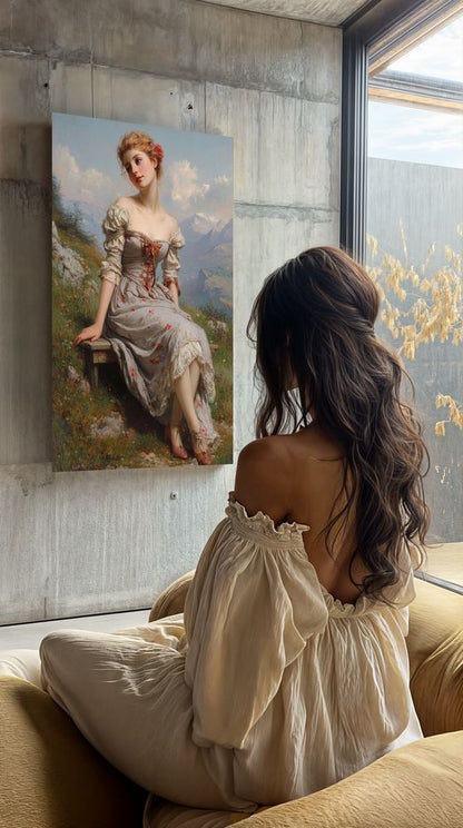 Art Print Zulfiia Ermakova - Alpine Muse