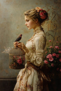 Art Print Zulfiia Ermakova - Lady of the Floral Court