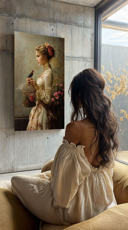 Art Print Zulfiia Ermakova - Lady of the Floral Court