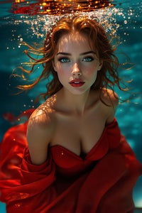 Art Print Anton Kravsov AI - Fire Under Water