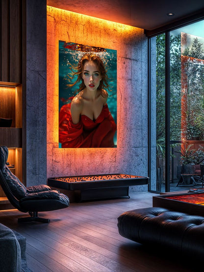 Art Print Anton Kravsov AI - Fire Under Water