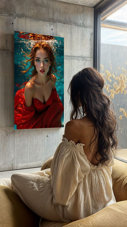 Art Print Anton Kravsov AI - Fire Under Water