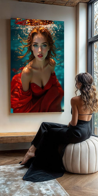 Art Print Anton Kravsov AI - Fire Under Water