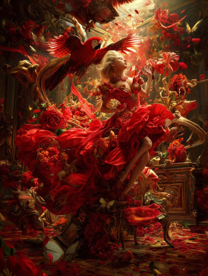 Art Print Alex Bush - Scarlet Reverie