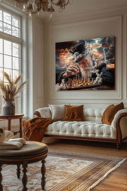 Art Print Alex Bush AI - The King's Gambit of Clouds