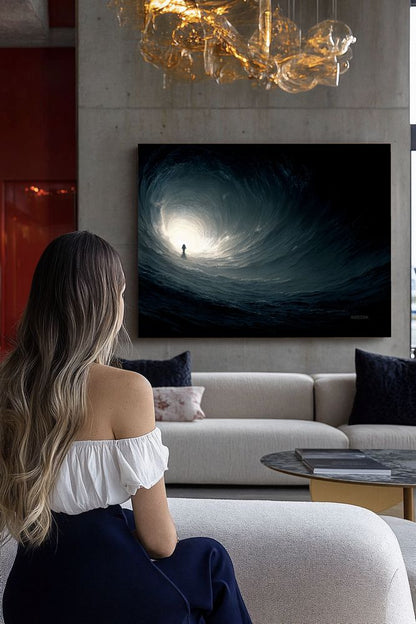 Art Print SpaAIce - Event Horizon at Dawn