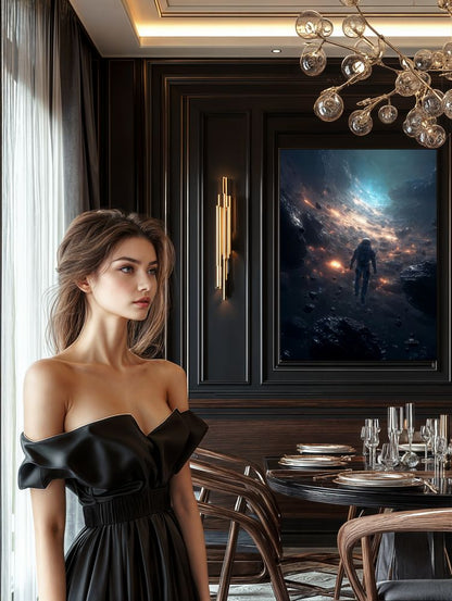 Art Print SpaAIce - Watcher of the Celestial Wall