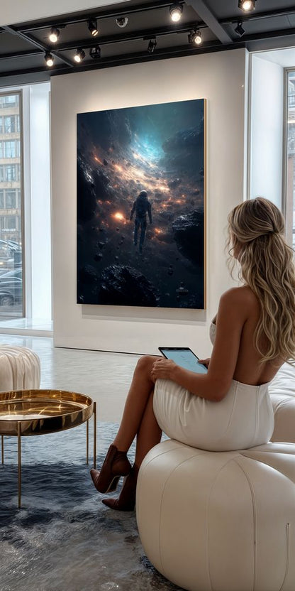 Art Print SpaAIce - Watcher of the Celestial Wall